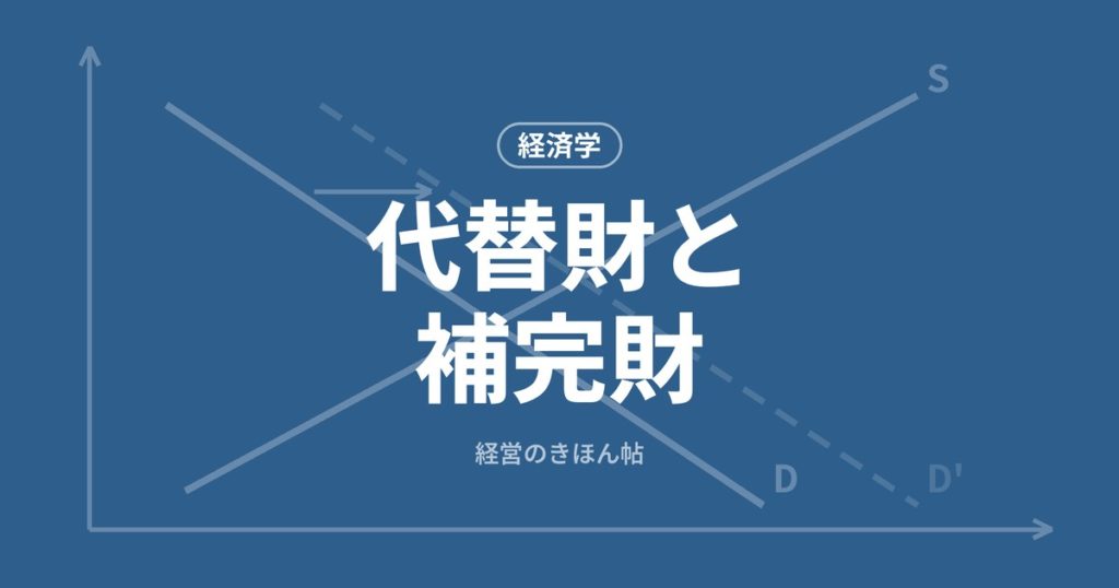 代替財と補完財